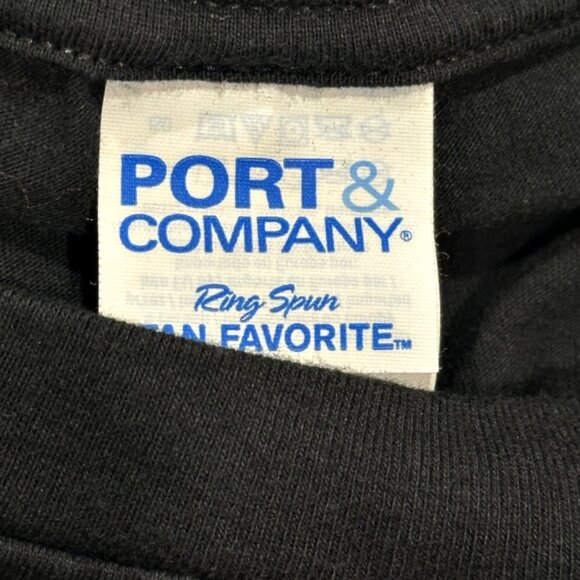 Port Company Mens Black T-Shirt Size 2XL Red Go Kart Racer Flag Short Sleeve - Picture 4 of 6